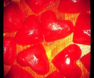 Frozen Watermelon Hearts