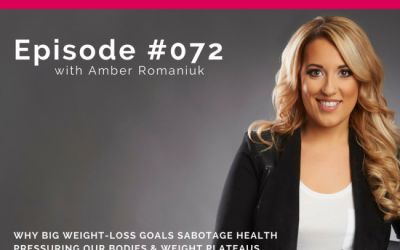 Podcast Episode 72: Why Big Weight-Loss Goals Sabotage Health, Pressuring Our Bodies & Weight Plateaus & Costs of Counting Calories