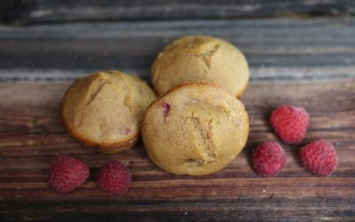 Raspberry Almond Muffins
