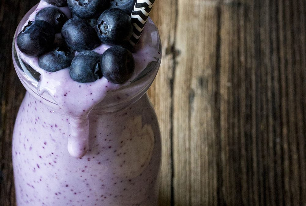 lighten up blueberry smoothie