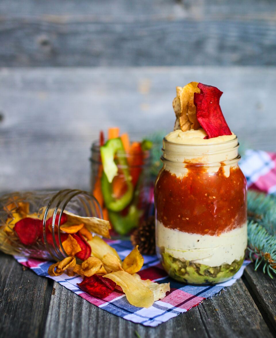 4 Layer Dip in a Jar Amber Approved