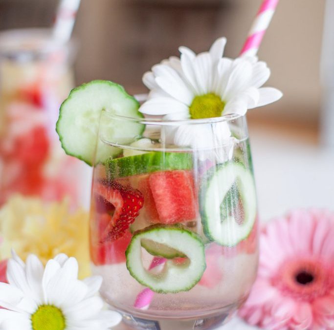 Strawberry Watermelon Cucumber Infused Water