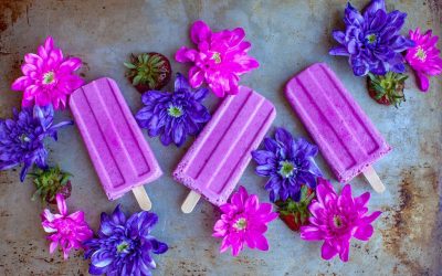 Pink Berry Popsicles
