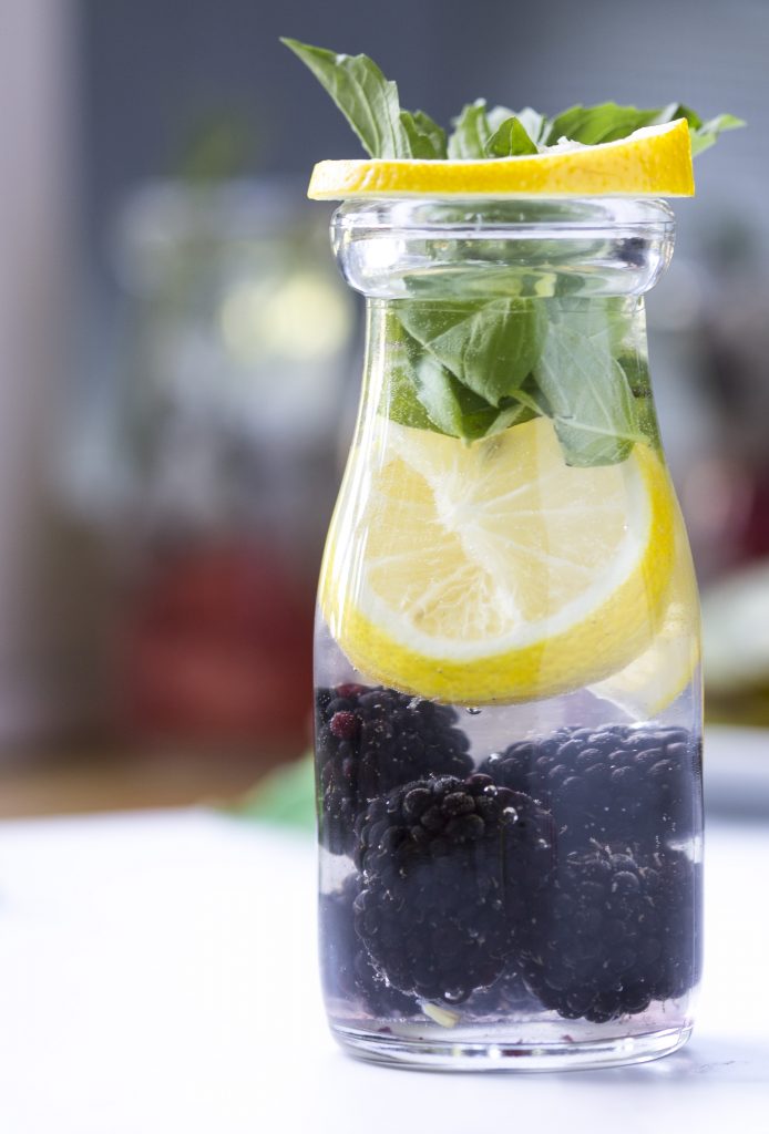 Blackberry Lemon Basil Infused Water Amber Approved
