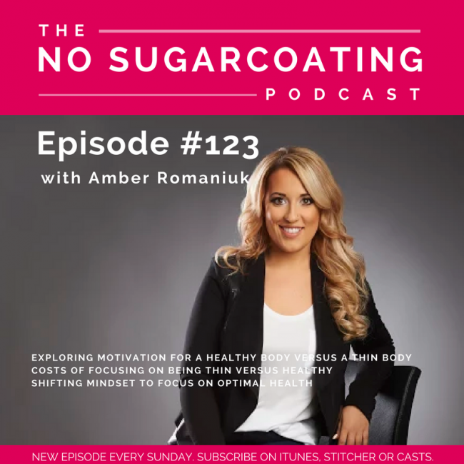 Episode #123  Exploring Motivation for a Healthy Body Versus a Thin Body, Costs of Focusing On Being Thin Versus Healthy & Shifting Mindset to Focus on Optimal Health