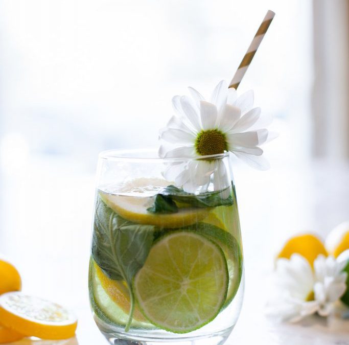 Lemon Lime Basil Infused Water