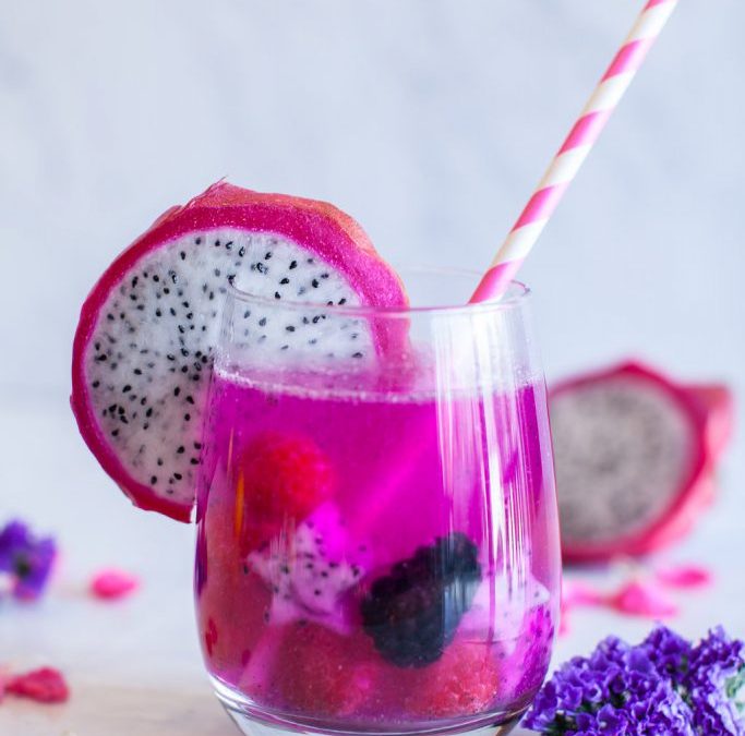 Pink Berry Pitaya Infused Water