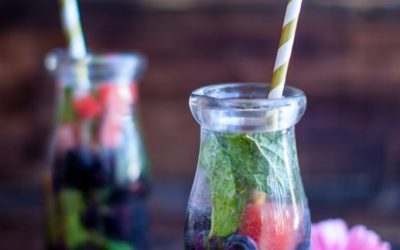 Watermelon Blueberry Infused Water