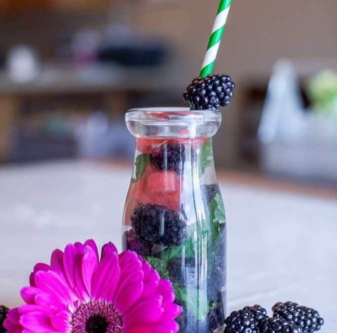 Blackberry Mint Infused Water