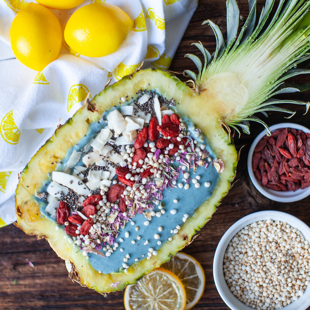 Blue Coconut Lemon Smoothie Bowl | Amber Approved