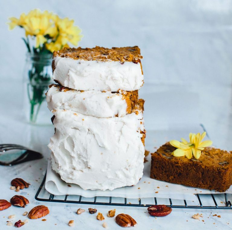 Carrot Cake with Coconut Vanilla Icing Amber Approved