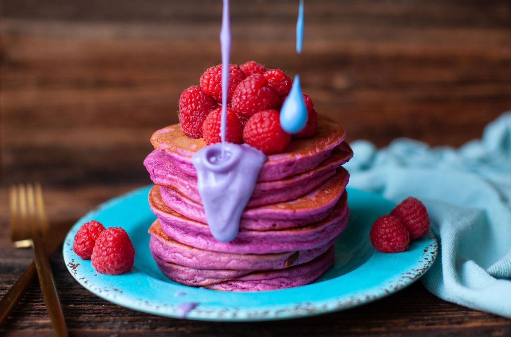 Pink Raspberry Banana Pancake Recipe