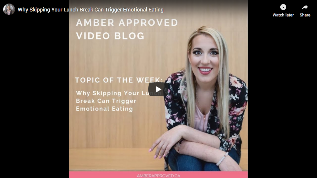 Why Skipping Your Lunch Break Can Trigger Emotional Eating Amber Approved