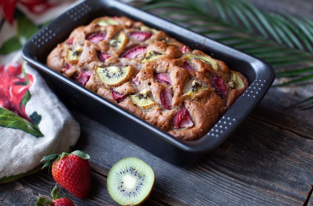 Kiwi Banana Strawberry Loaf Recipe