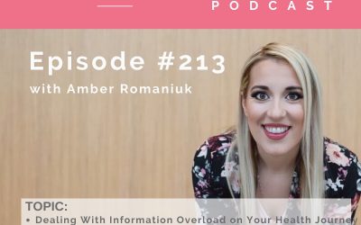 Episode #213 Dealing With Information Overload on Your Health Journey, Where To Start With Your Health Journey and Why a Diet or Meal Plan May Not Be an Ideal Choice