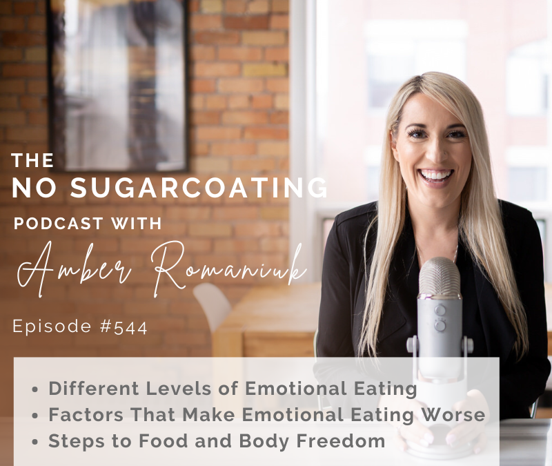 Episode #544 Different Levels of Emotional Eating, Factors That Make Emotional Eating Worse & Steps to Food and Body Freedom