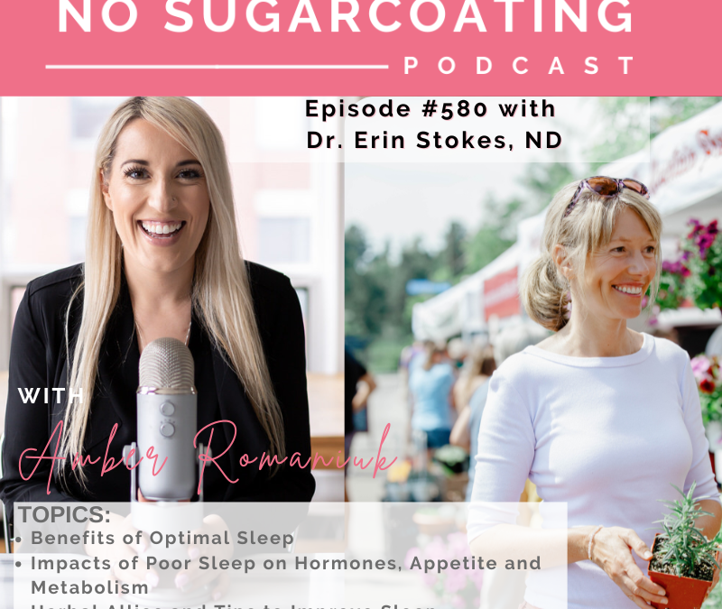 Episode #580 Benefits of Optimal Sleep, Impacts of Poor Sleep on Hormones, Appetite and Metabolism & Herbal Allies and Tips to Improve Sleep with Dr. Erin Stokes ND