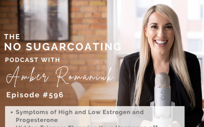 Episode #596 Symptoms of High and Low Estrogen and Progesterone, Hidden Triggers Throwing Your Hormones off Balance & Where to Start When Your Hormones Feel Off
